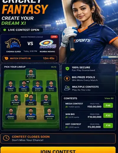 Hero11 (hero 11) fantasy cricket & matchday visual 3